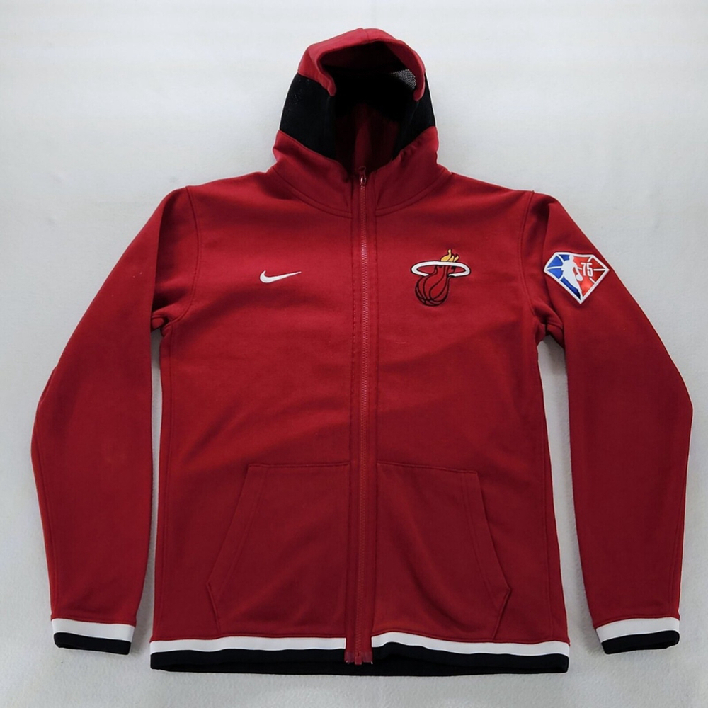 Nike NBA Miami Heat 75th Anniversary Showtime Hoodie Mens Size Small Youth 14/16